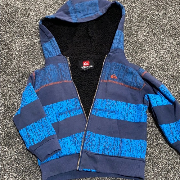 Quiksilver Boys Sherpa Lined Hoodie Sweatshirt - Picture 3 of 4